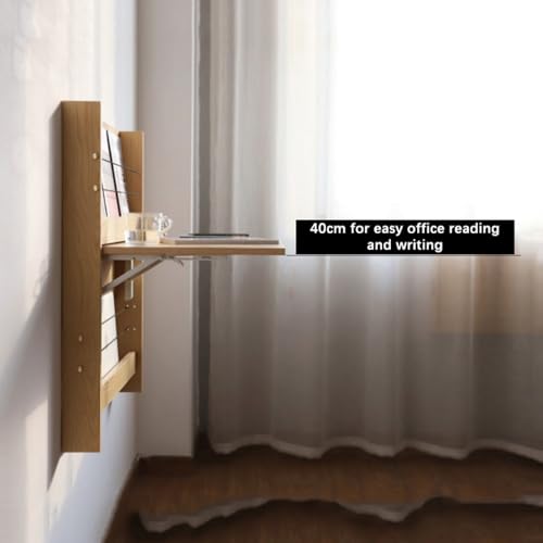 Table pliante murale en bois Boohelf établi flottant compact - 4