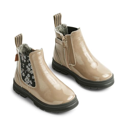 Bottes d'hiver contre les pieds froids de l'enfant avec cuir imperméable