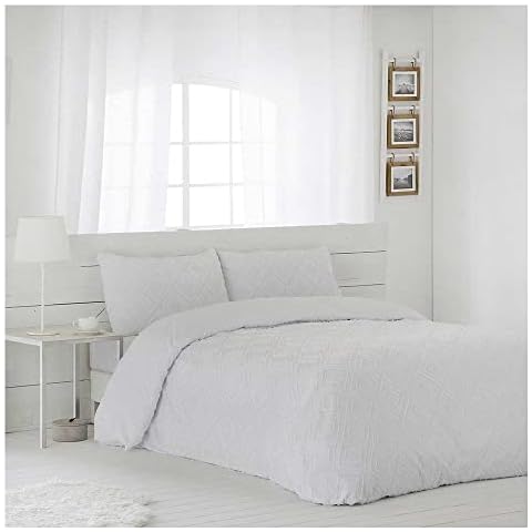 Funda Nordica Blanca Oasis Cama de 150 Cierre con Cremallera Cover