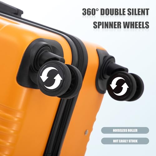 Image of Merax 3 pcs /set in ABS Spinner Wheel Luggage Set, Carry on Suitcase