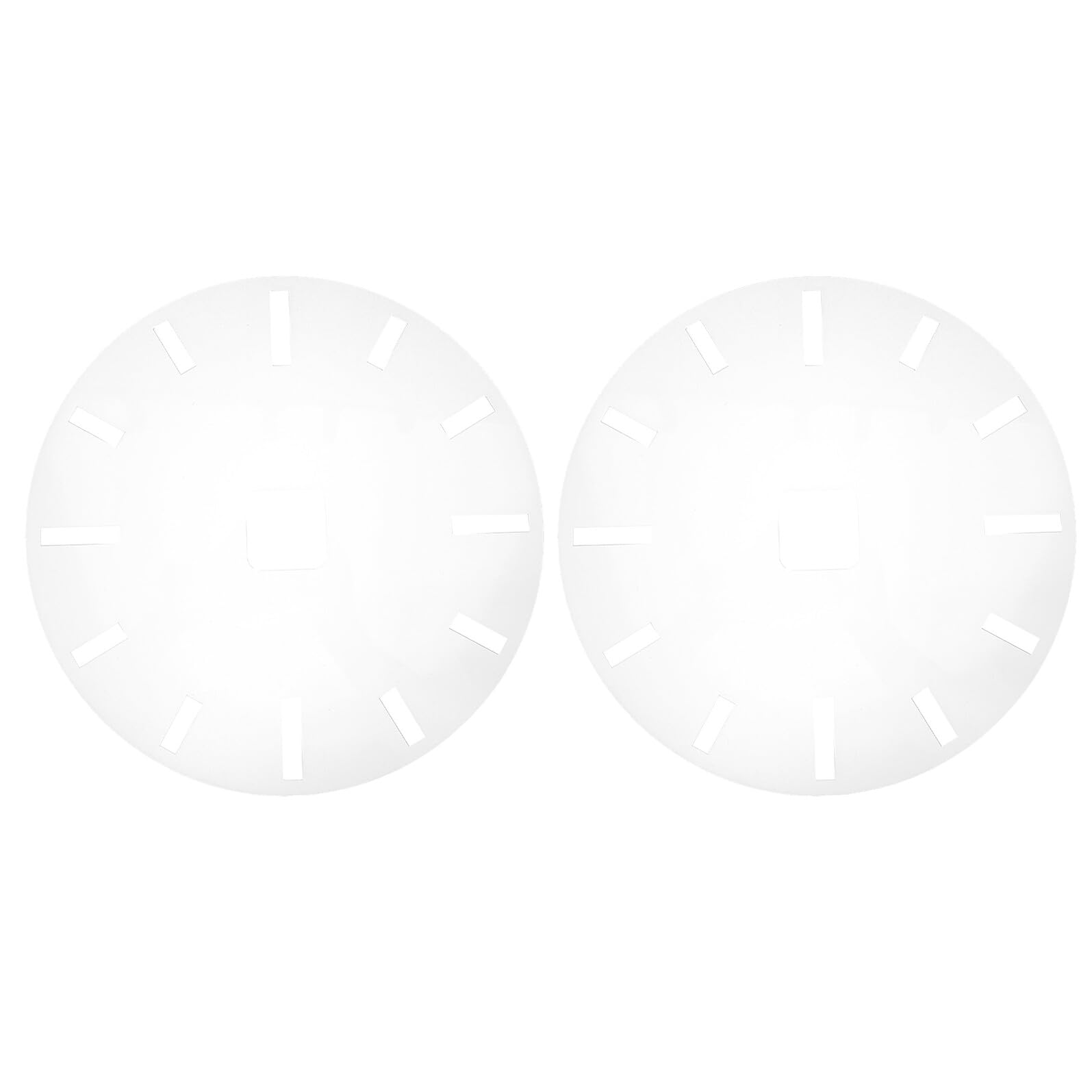Gabarit d'horloge en acrylique 2 pièces pour projet de menuiserie DIY