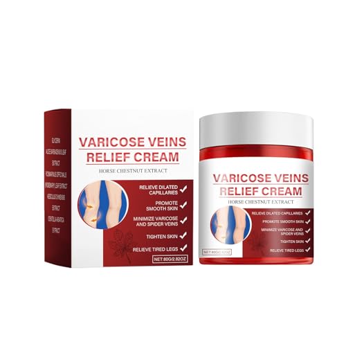 Venensalbe Varicose Veins Cream 80g Venencreme Besenreiser Entfernen Veinhealing Krampfadern Cream Krampfadern-Beruhigendes Creams Veinhealing Varicose Veins for Legs (1)