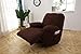 MarCielo Stretch Recliner Slipcover, 1-Piece Couch Cover, Sofa Cover, Furniture Chair Slipcover, Brown(Chocolate)