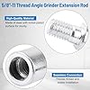 Angle Grinder Extension Rod, 3/8 (Metric M10) Thread Angle Grinder Extension Shaft Set for 100 Type Angle Grinder and Polisher - 3 Pcs