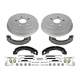 Power Stop KOE15385DK Autospecialty Rear Replacement OE Brake Drums and Brake Shoes Kit For 2003 2004 2005 2006 2007 2008 Toyota Corolla [Vehicle Specific For Models Assembled in USA ONLY]