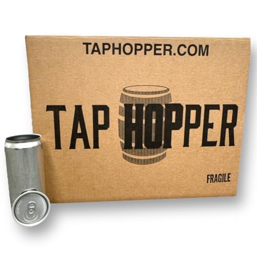 Generic CASE OF 50-32oz / 946mL Crowler Can Ball Aluminum Beer Cans, Silver