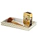 Diamond Lattice Guest Towel Holder, Decorative Cosmetics Organizer, Best Vanity Trays for Arranging Perfume/ Jewelry/ Makeup- Elegant Bathroom Accessories