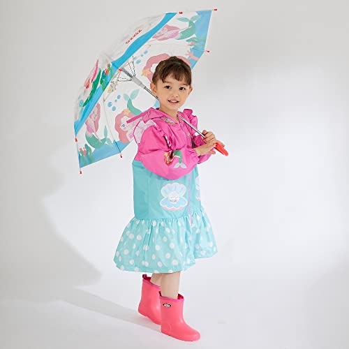 Ozkiz Toddler Girls Boys Rain Boots Plain PVC Light Pink Blue Navy Yellow3