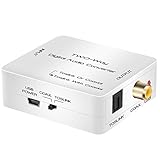 Soporta conversión: coaxial/Toslink a Toslink coaxial bidireccional, o Toslink a coaxial/Toslink. Por ejemplo, puede conectar perfectamente su televisor al dispositivo de altavoz sin problemas