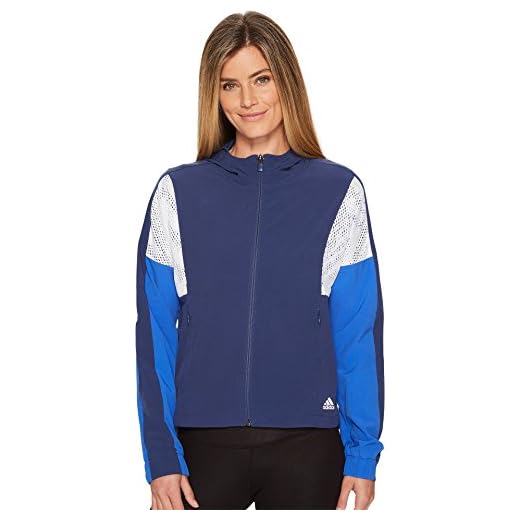 Adidas Dam Athletics Sport ID vindjacka Noble Indigo/Hi-res Blue XL