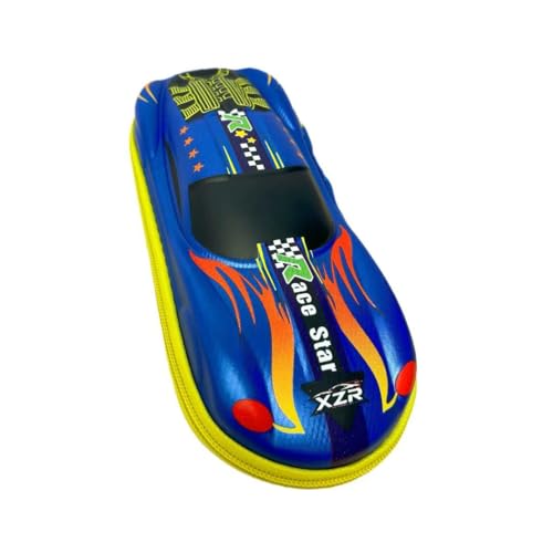 XZR Car Pen Case Box Bag Stocking Stuffers Large Capacity Organizer Cool Sports Car Pencil Bag Storage Box Nice Gift (Sky Blue)