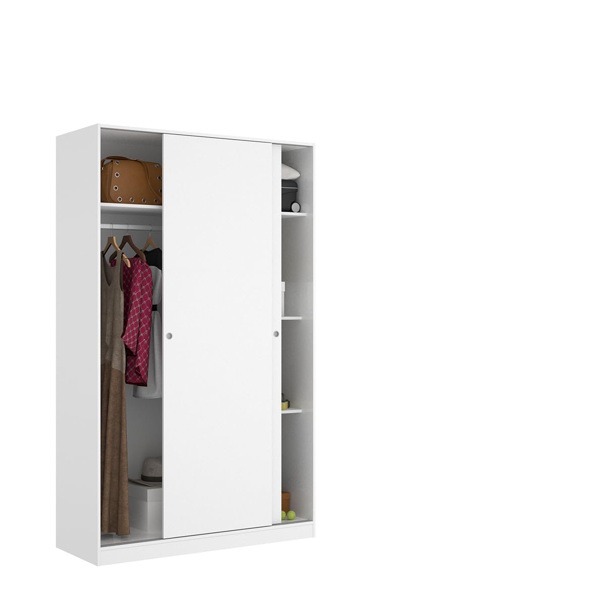 DEKIT GRUPO RIMOBEL Armario con dos puertas correderas Blanco, 204x120x50 cm