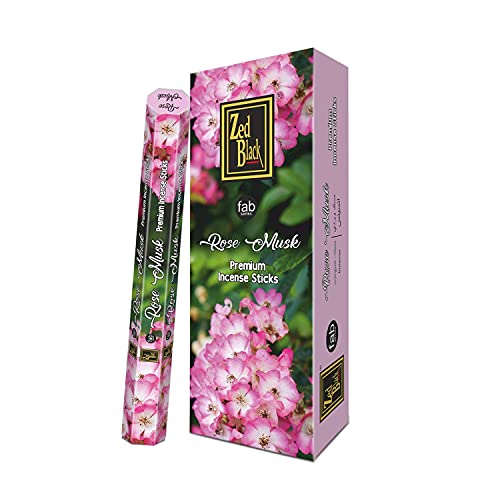 Zed Black Premium Jasmine And Mogra Natural Incense Sticks - 20 Sticks Per Box & 6 Boxes Inside (Total 240 Sticks) - Use It At Home Or Workplace – Alluring Aroma Sticks Pack Of 2 #TOP4