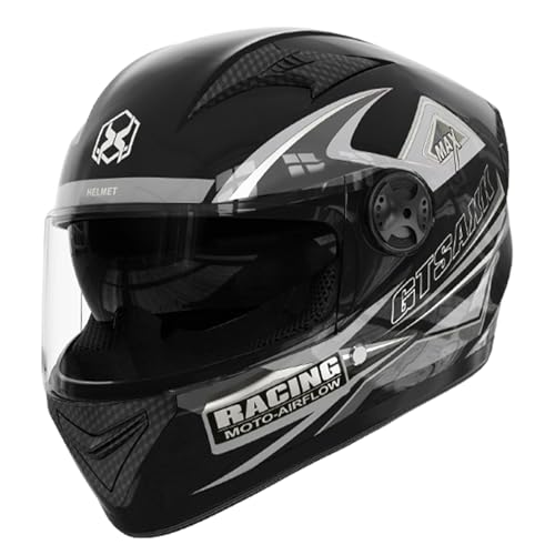 Design pratico a doppio specchio: con copricapo da moto a doppia visiera, viaggiare in sicurezza in qualsiasi ambiente. Lo specchio interno protegge dal sole, mentre lo specchio esterno protegge da vento e pioggia. Resta comodo ovunque tu vada.