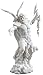 Zeus Greek God Holding Thunderbolt Statue with Eagle