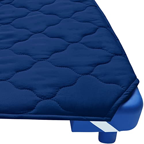 Standard Size Daycare/Pre-School Cot Kids Nap Mat Sheet 23" X 51", Children’s Naptime Cot Sheet Padded Cover, Breathable Nap Mat Cover For Boys And Girls, Navy #TOP3