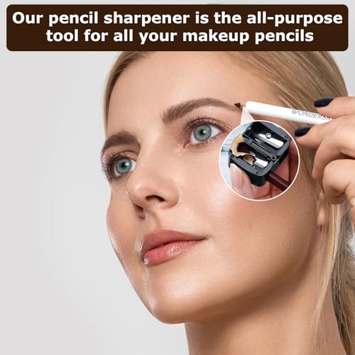 4 Stück spitzer dicke und dünne stifte,Makeup Sharpener Anspitzer,Spitzer Kosmetikstifte,spitzer für kajalstifte,lipliner und anspitzer,Anspitzer Dicke Stifte Für Augenbrauenstift,Lipliner