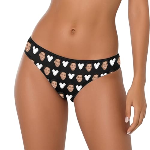 Generico Mutande Donna Personalizzate con Foto DIY-Slip #7,Mutandine Bikini morbide