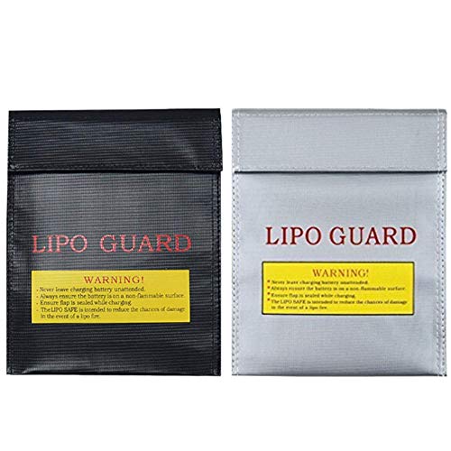 Borsa Documenti Ignifuga, 2 Pcs Borsa Lipo Battery Pouch Ignifugo Borsa Stoccaggio Impermeabile E Ignifuga per Documenti A4 Documenti Bancari Deposito Denaro Contante Gioielli Sicuro Conservazione