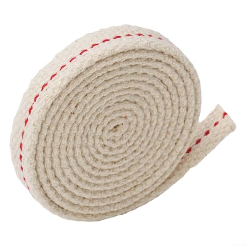 Honseadek Pure Plus Lampe plate à l'huile vintage en coton pour camping – Lanternes blanches au choix de largeur (0,9 cm à 2,5 cm) (largeur 0,9 cm à 2,5 cm) (largeur 0,9 cm)