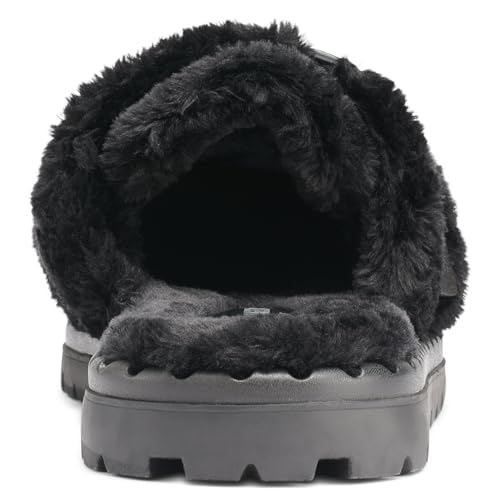 KARL LAGERFELD Men's Furry Logo Adjustable Strap Sandal Slide2