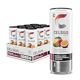 Weinner CELSIUS Sparkling Mango Passionfruit Functional Essential Energy Drink, 12 Fl Oz (Pack of 12)