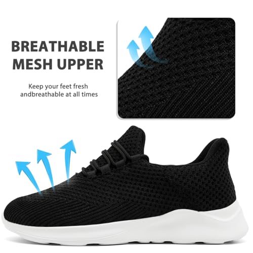 Image of DLWKIPV Womens Walking Running Shoes Tennis Slip On Sneakers Gym Workout Sport Lightweight Breathable Mesh Comfortable Casual