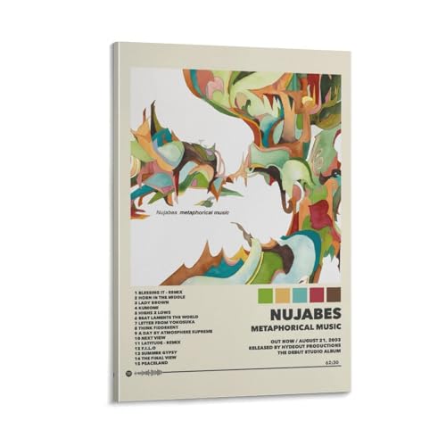 Nujabes - Metaphorical Posters & Prints on Canvas Wall Art Poster for Room Decor Frame:16x24inch(40x60cm)