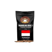 Revocup Sumatra Mandheling Grade 1 12oz Whole Bean Coffee | Bold, Spiced, Earthy with Floral, Chocolate & Nutmeg Notes | Low Acidity, Full-Bodied, Small-Batch Artisan Roast