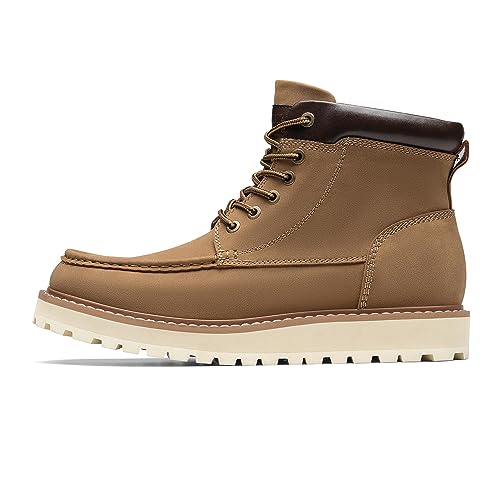 Bruno Marc Men's Moc Toe Boot Fashion Comfort Casual Wedge Boots2