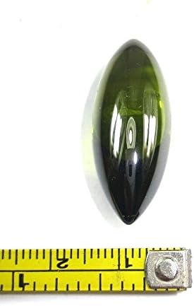 So Rare Green Naga Eye Stone Almond or Rugby Ball Shape Lucky Gems Amulets