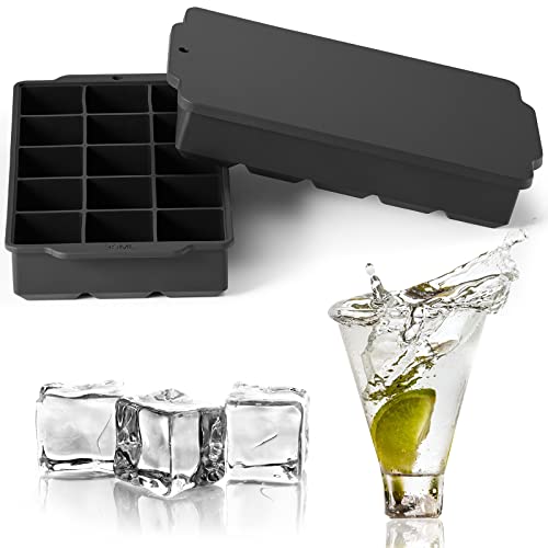 Acookee Silicone Ice Cube Mold Fun Shapes, Novelty Gifts, Large Craft Round Sphere Ice Ball Molds For Game Day, Whiskey, Cocktails, Bourbon #TOP2