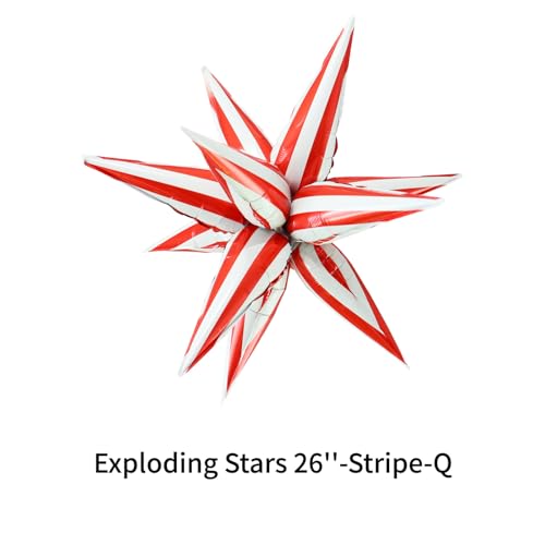 Image of Red White Star Burst Balloons Circus Balloons Carnival Themed Party Decorations Circus Theme Party Decorations Carnival Decor Baby Shower Bride Supplies
