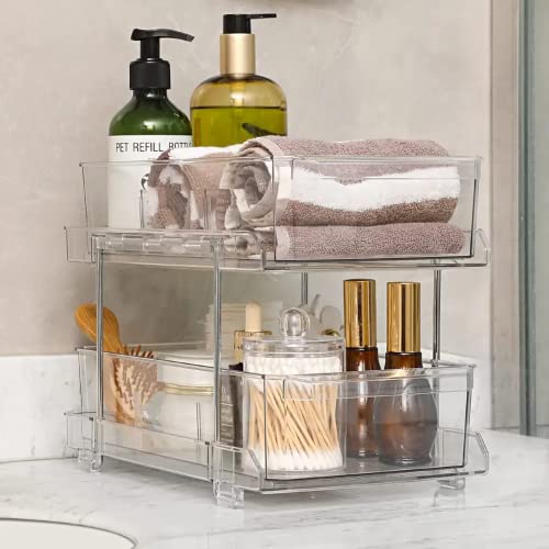 Ms'skincal Maximize Storage Space And Declutter Your Home With Our Multi-Purpose 2 Tier Organizer - Ideal For Bathrooms, Kitchens, And Closets #TOP1