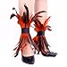 Ouxuefen Feathered Trimmed Ankle Cuffs Women Costume Accessories For Gothic Parties Themed Event And Fashion PU Leather F