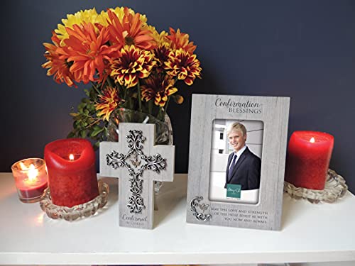Cathedral Art Abbey & CA Gift Confirmation Frame W/Metal Accents W/Easel Back & Hanger, Multi by Cathedral Art - Used condition - US$17.73