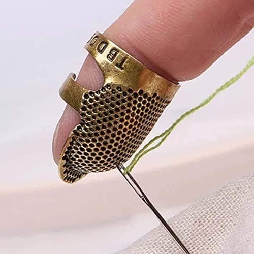 Copper Thimble Finger Protector Antique Gold Copper Needle Handworking Sewing Metal Sewing Stitching Accessories Tools Protector
