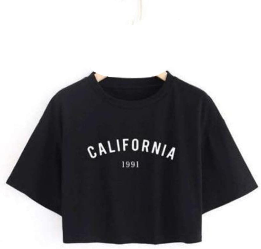 Casual Round Neck Printed Crop Top for Women Stylish Look with Half Sleeves for Office Wear, Cotton Lycra Crop Top, Casual Wear, Top for Woman