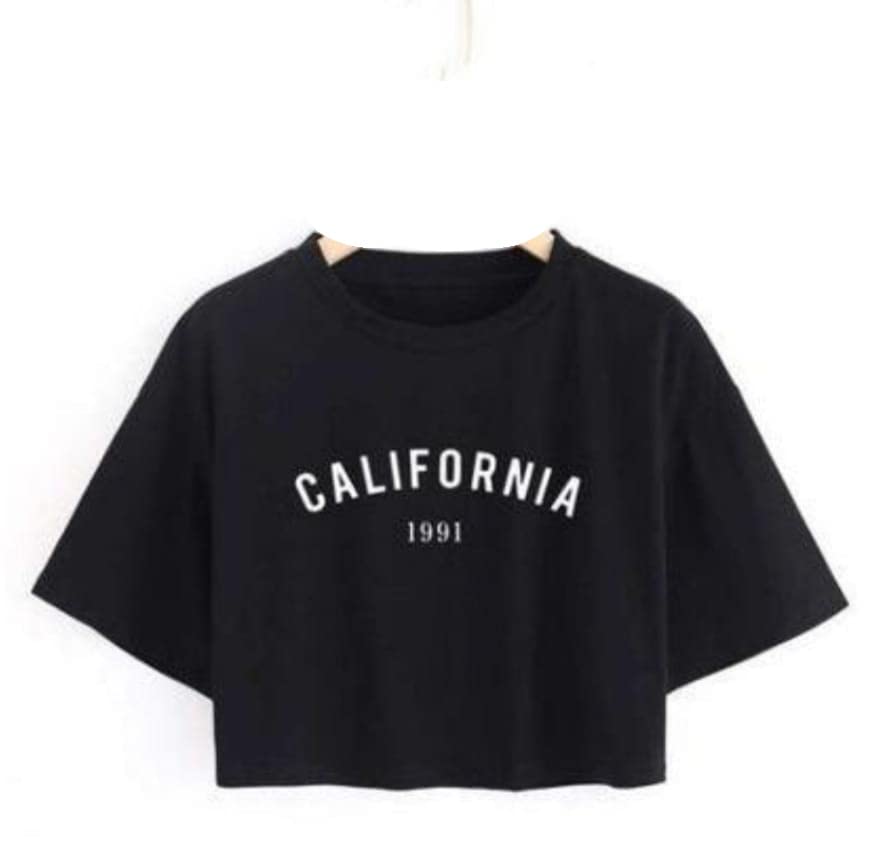 AnishqCasual Round Neck Printed Crop Top for Women Stylish Look with Half Sleeves for Office Wear, Cotton Lycra Crop Top, Casual Wear, Top for Woman