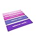 Extra Thick Exercise Resistance Bands - Set of 5 Loop Booty Bands (15 to 80 lb) with Guide - Fitness Workout by The X Bands - Best for Stretching, Yoga, Legs Training, Physical Therapy (5 Bands Pink)