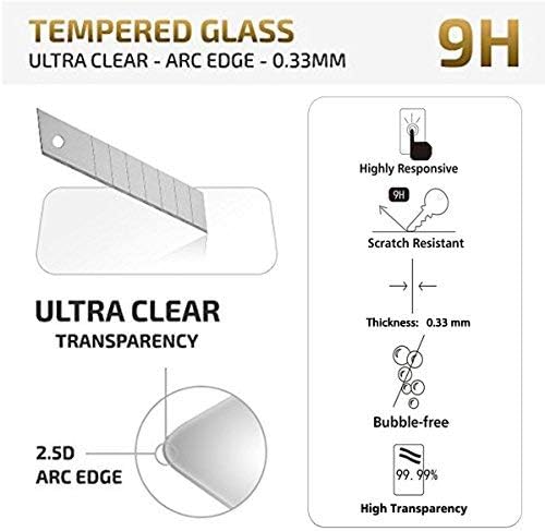 NEW'C [3 Pack] Designed for Samsung Galaxy A70 Screen Protector Tempered Glass, Case Friendly Ultra Resistant