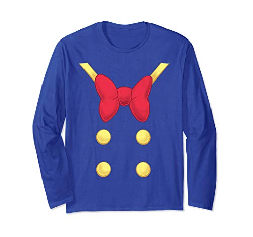 Disney Mickey And Friends Halloween Donald Duck Costume Long Sleeve T-Shirt Disney Mickey And Friends Halloween Donald Duck Costume Long Sleeve T-Shirt