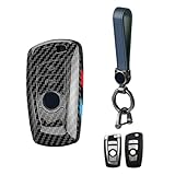 JanneChou Carbon Fiber Style Key Fob Case Cover Shell For BMW 1 3 5 7 Series F10 F15 F20 F30 G30 F34 F07 X1 X3 X4 X5 F25 GT3 GT5