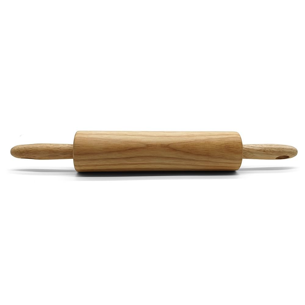 Rodillo de madera para hornear, diseño antiadherente, ideal para pizza, pastelería, masa y galletas, herramienta de cocina esencial para panaderos