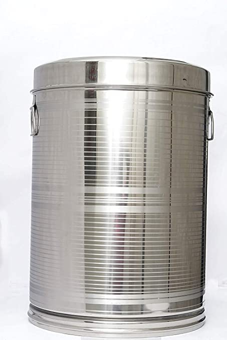 Super HK Stainless Steel Air Tight Atta Tanki/Container/Box/Drum/Pawali/Kothi with Handle & Lid (22 Litre) (B0C9QPD67F) Amazon Price History, Amazon Price Tracker