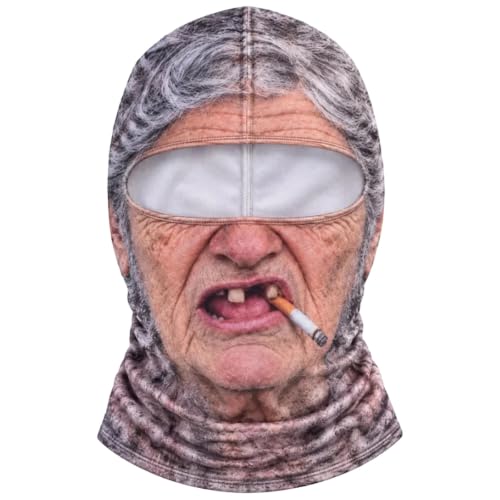 Passamontagna 3D Realistico Stile Anziano