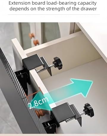 デスクエクステンションタブレット 20/30 * 40/60/80/100/120 cm - コンピューター肘アームサポート折りたた