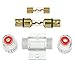 BOJACK 4-8 Gauge AWG in-line 100A AGU Fuse Holder with 100 Amp AGU Fuses for Car Audio, Alarm, Amplifier, Compressors, Waterproof Inline Fuse Holders (100A)