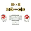BOJACK 4-8 Gauge AWG in-line 20A AGU Fuse Holder with 20 Amp AGU Fuses for Car Audio, Alarm, Amplifier, Compressors, Waterproof Inline Fuse Holders (20A)