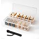 KNJOMZIE 2 Stück Kabelbox, Kabel Organizer Box mit 16 Kabelbindern, Ladekabel Aufbewahrungsbox, Stapelbare Cable Organizer Box für Schublade Schreibtisch
